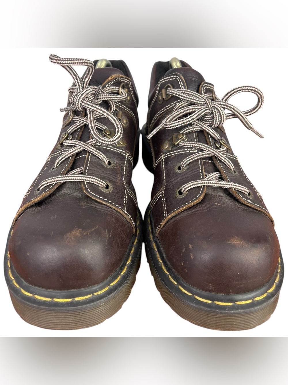 Dr. Martens Oxfords Chunky Low Top Brown Leather Shoes (8A79) AW004 Men’s Sz 12 - Picture 4 of 8
